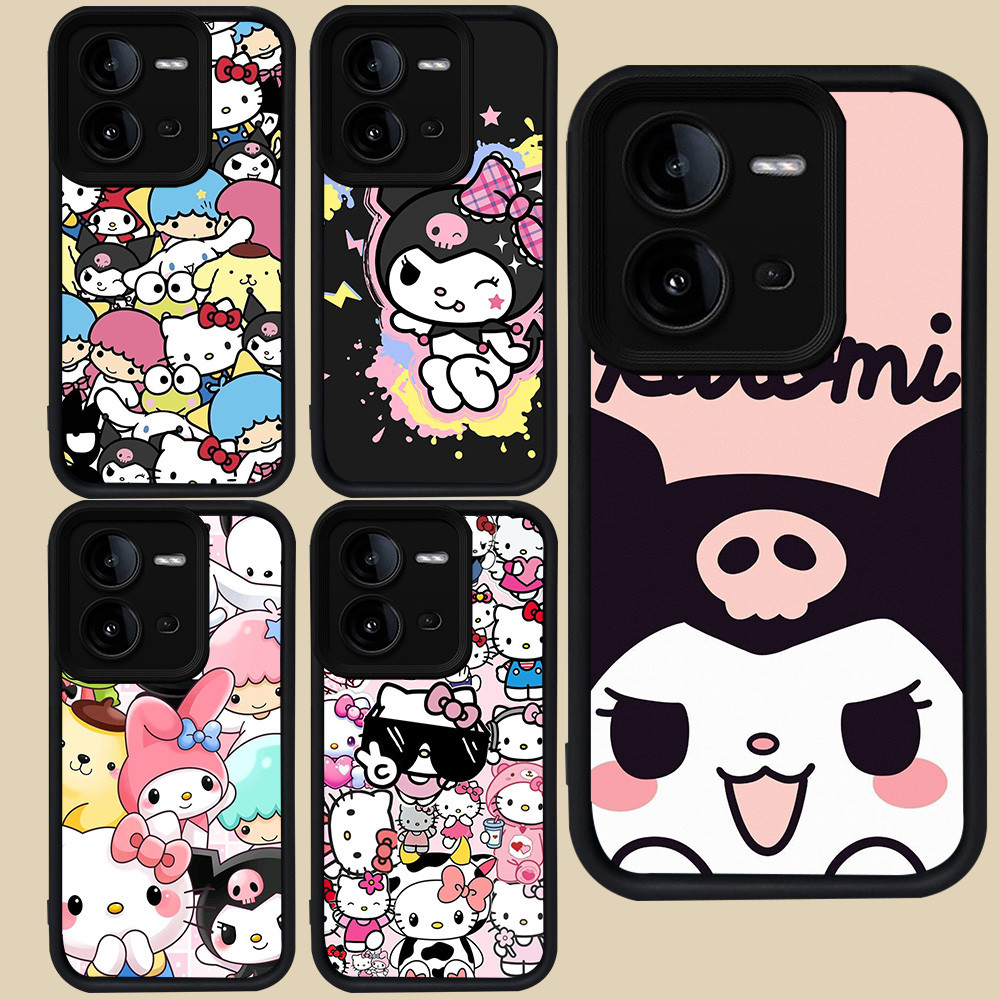 ปลอกสีดําสําหรับ VIVO V23E Y75 V50 Lite Y31 Y51S Y51A V25 V25E Y33 Y51 Y53s V23 Y200 5G R43 Kurom-i