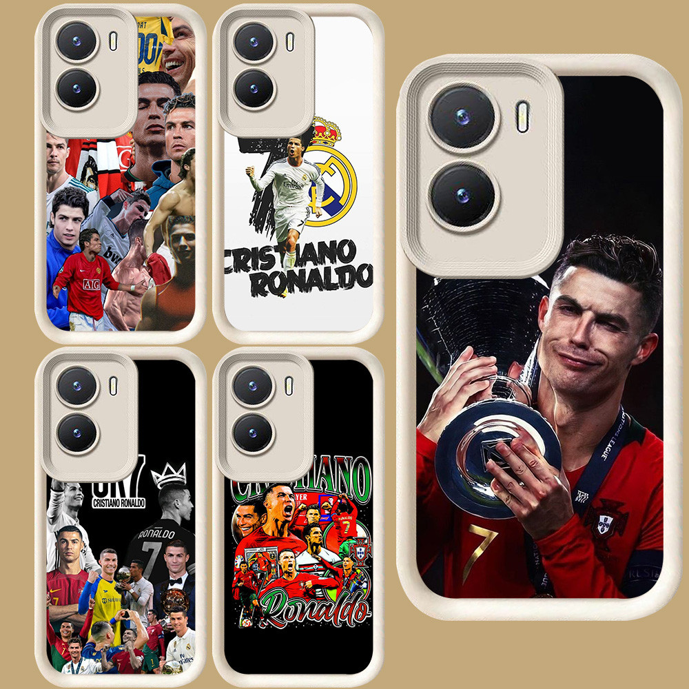 R36 CR7 Ronaldo สําหรับ VIVO Y15a Y35 IQOO 13 Z10 Z9 Y75 Y01 Y22s Y55 Z9X Y56 Y15s Y22 Y16 T4 5G สีข