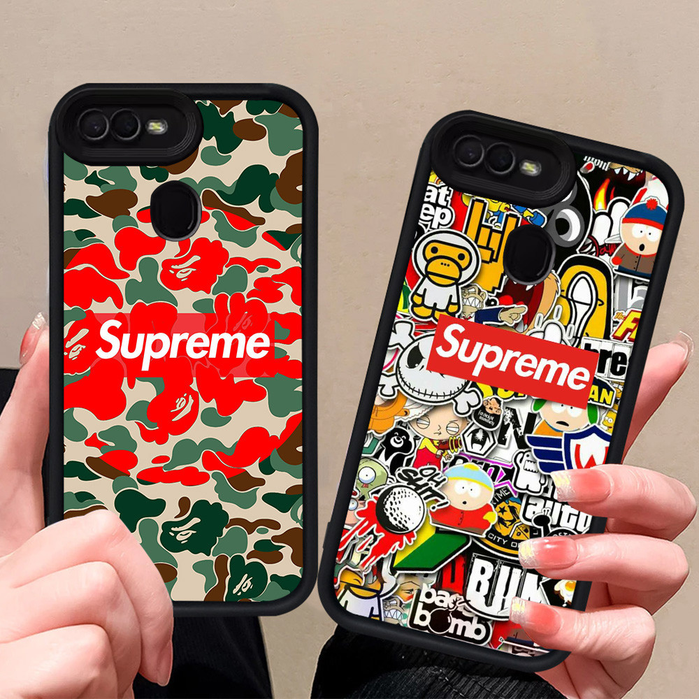 R46 Rose Supre-me OPPO A3S A7n A7 A5 A12S Realme C1 A12E A5S กรณี