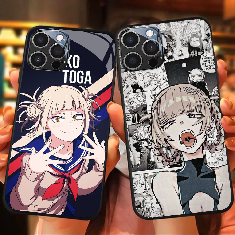 MK-71 Himiko Toga Liquid HD Glass Casing สําหรับ iPhone 15 14 Plus Pro Max