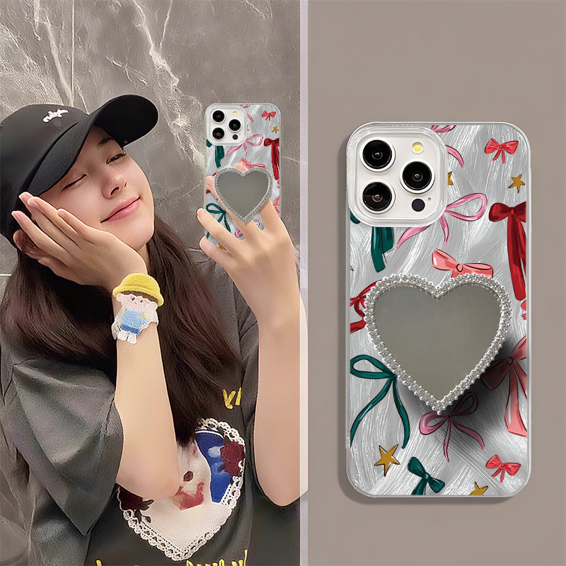 สําหรับ oppo CASE HP Premium Mirror น่ารัก Anti-scratch Softcase เคสกันกระแทก OPPOA15 A16 A17 A31202