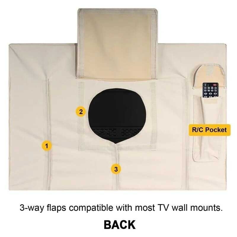 Premium Waterproof Protective Cover 55 To 58 Inches, Weatherproof Outdoor TV Housing