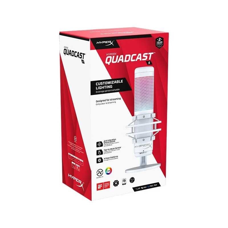 ต้นฉบับ Hyperx S Quadcast Capacitive ไมโครโฟน Solocast USB Duocast Mikrofon สำหร