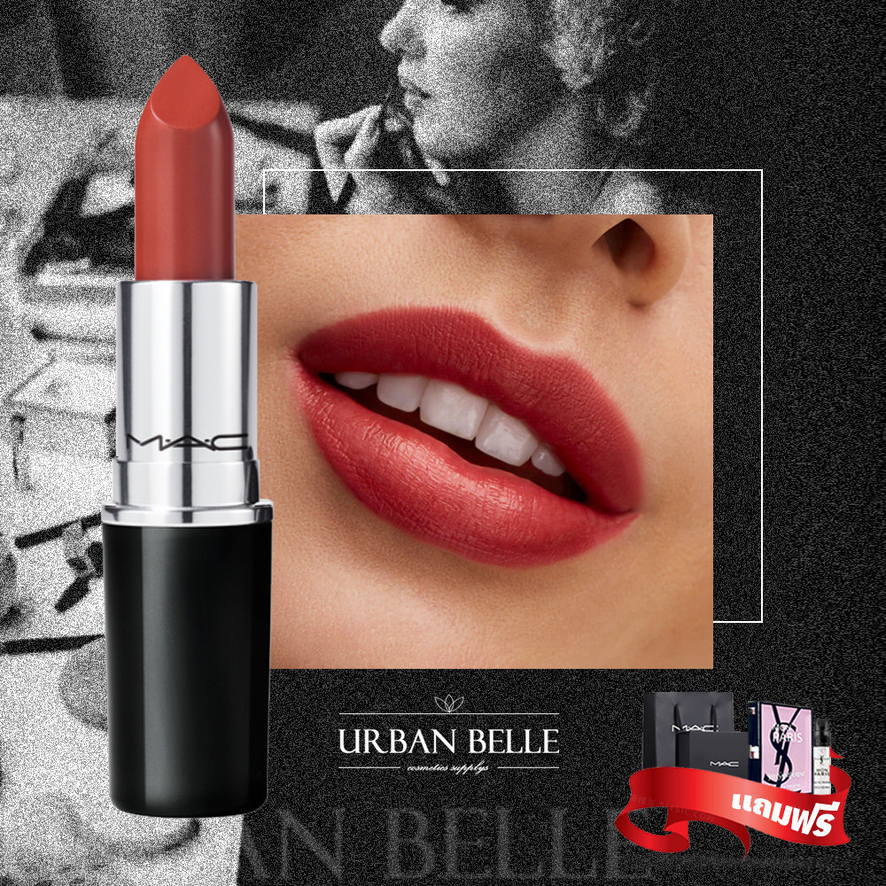 แมค ลิปสติก MAC Lustreglass Sheer-Shine Lipstick สี520 / 544 / 543 ลิป Mac ฟรีกล่องและถุงแบรนด์ แถม