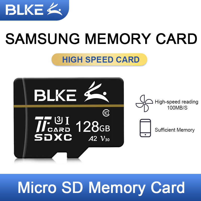 Blke TF การ์ดหน่วยความจำ Microsd สำหรับ Samsung Galaxy S20 10 S10 9 A70s A50s