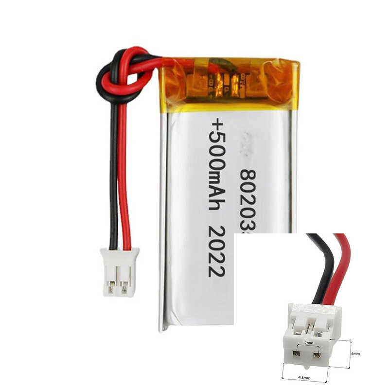 3.7V 9 500Mah 802035 ลิเธียมไอออนโพลิเมอร์แบตเตอรี่ลิเธียม 2