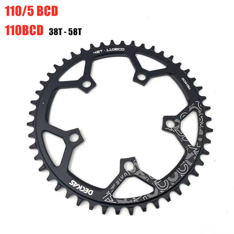 Deckas 414 110/5 BCD 110Bcd จักรยานถนนแคบกว้างเชื่อมโยง 36T-58T จ