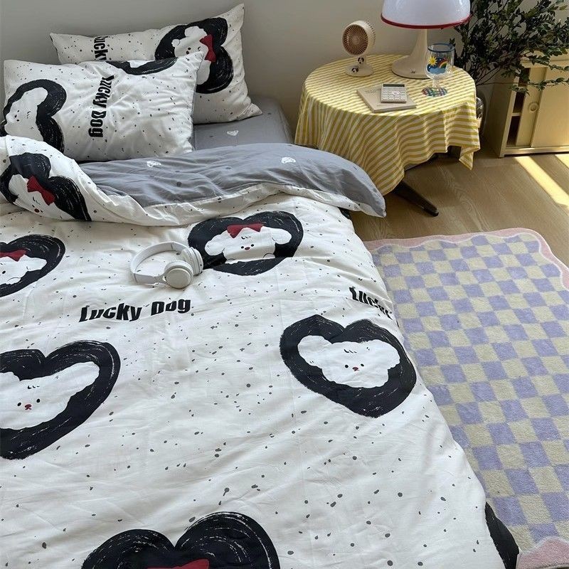 ชุดผ้าปูที่นอนผ้าฝ้าย Ins candy house 4 ชิ้น thumbnail 6