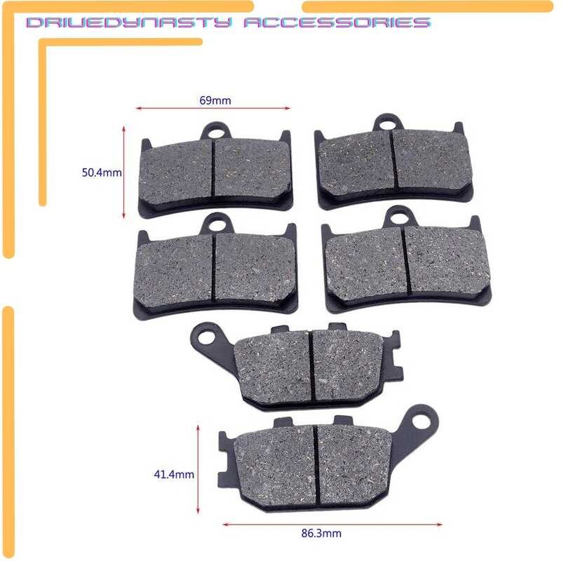 ผ้าเบรคหน้าและหลัง Yzfr6 Yzf600 2003-2015 Mt-07 Mt-09 Mt07 Mt09 2014-2016 Mt07 0