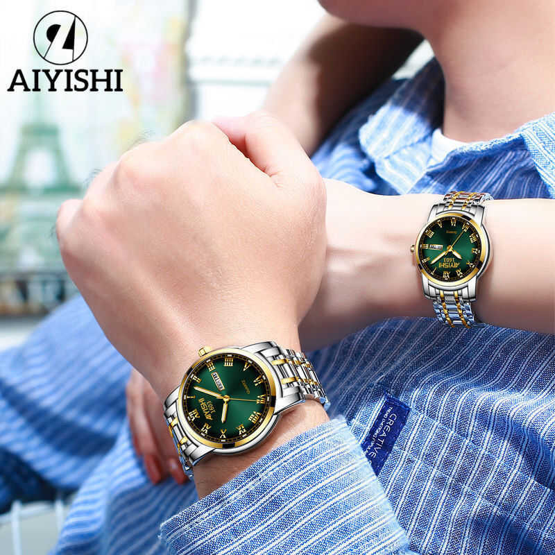 Men's AIYISHI Watch Official Authentic Fully Automatic Movement Watch For Men Calendar Waterproof K