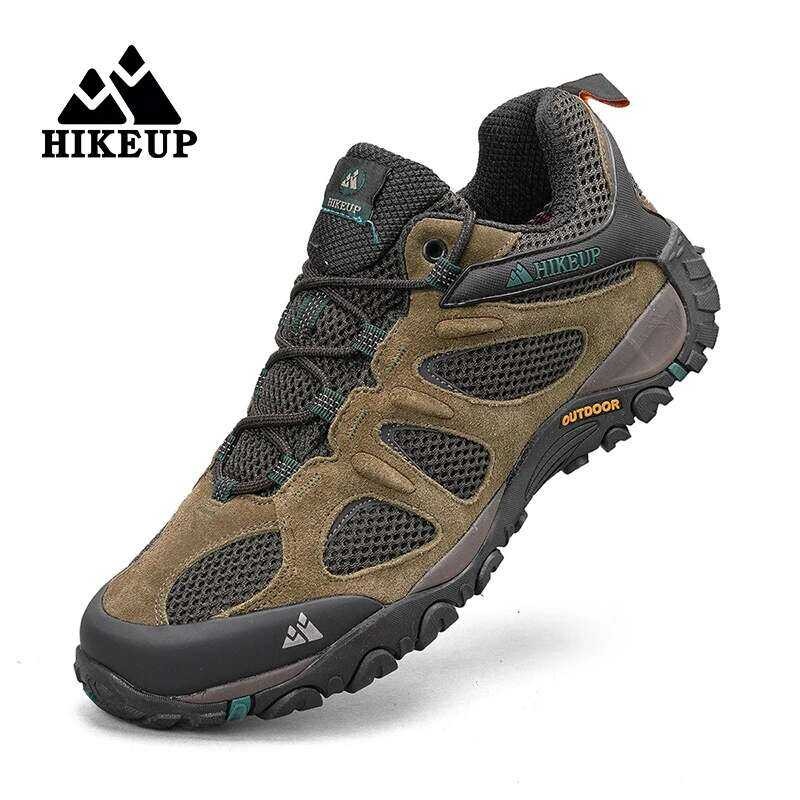 HIKEUP รองเท้าเดินป่าผู้ชาย กันลื่น ระบายอากาศ