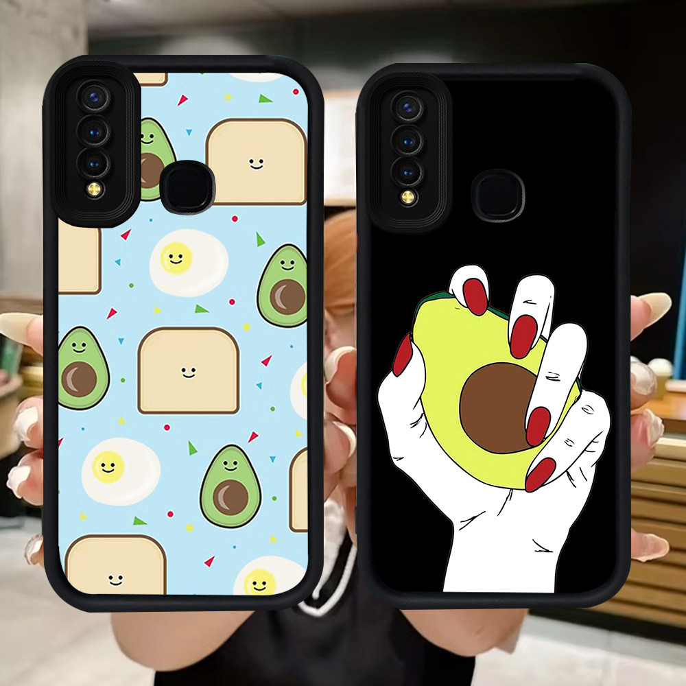 Q33 Avocado soft Casing สําหรับ VIVO Y30 Y50 Y19 V9 Y95 Y93 Y12 Y91 Y30i Y15 Y17 Z1 Pro Y91C