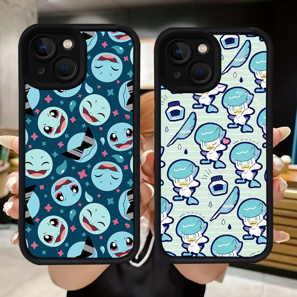 Q74 Pokemon soft Casing สําหรับ iPhone 14 7 13 6s 6 8 Pro Max Plus
