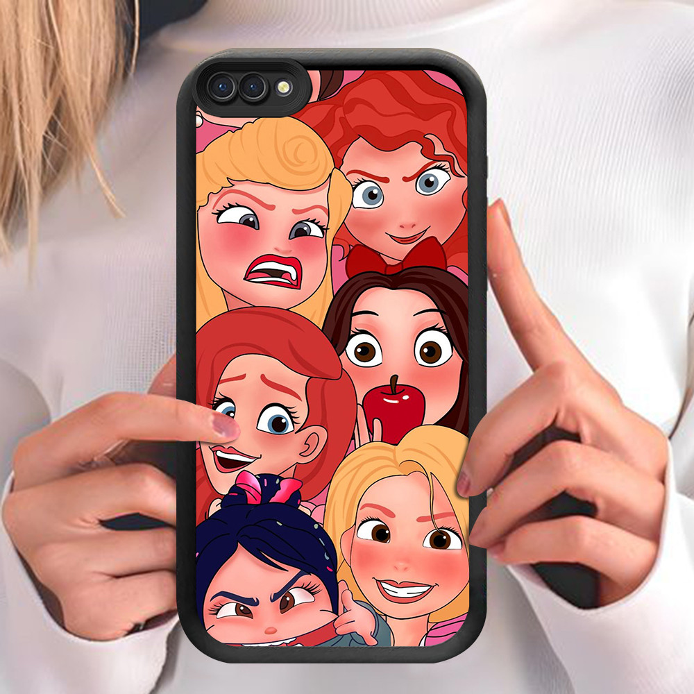 NA-25 Disney Princess เคสกันกระแทกสําหรับ OPPO A5 A3S A1K A12E Realme C2 C2s
