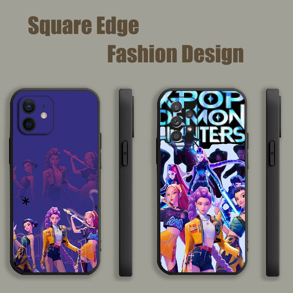 SAMSUNG สําหรับSamsung A7 2018 A13 Lie A01 A3 M01 A24 A54 A04 A04s A15 A25 Core A34 kpop demon hunte