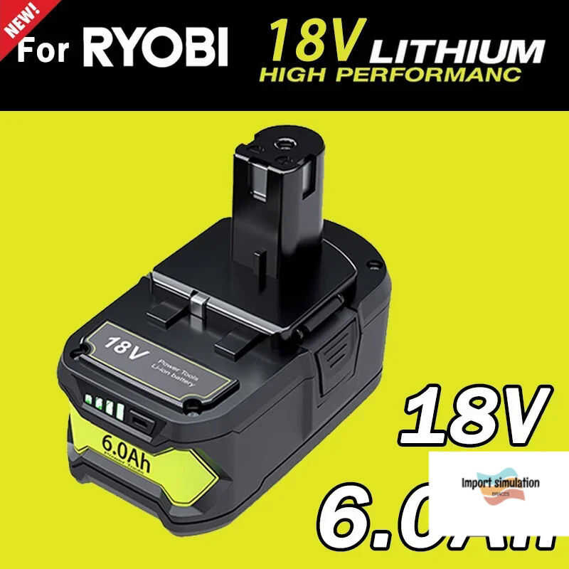 ❤ NEW Brand 6Ah For RYOBI 18V One Plus Battery 18 Volt Lithium-Ion Power Tools P104 P107 Rb18l5