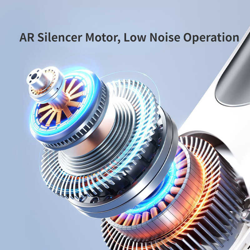 Rtako Portable 3000/6000Mah Bladeless With 3-Speed Adjustment For Outdoor Sports Cooler, Rechargeab