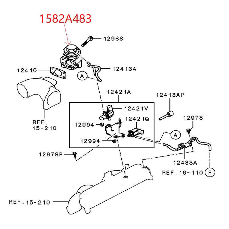 5 Pins EGR Vae Exhaust Gas Recirculation Vaes 1582A483 1582A037 1582A038 K5t70080 For Mitsubishi L2
