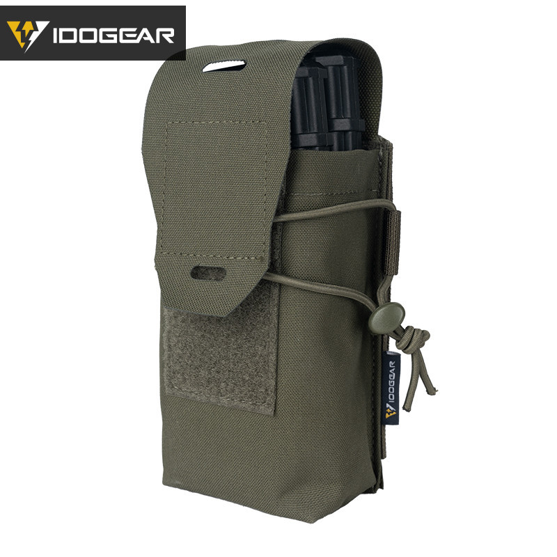 Idogear Tactic Double Mag Pouch สําหรับ 556 Mag Multi-function พร้อมเชือกยางยืด MOLLE กระเป๋า 3594