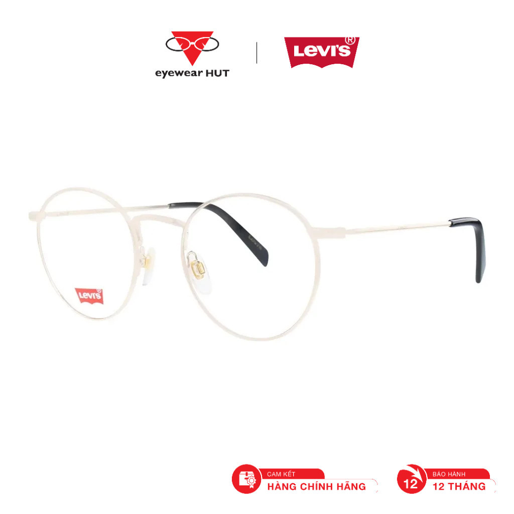 Levis Genuine Unisex Frame Glasses (F) LV1007 _50 Classic Round Style | แว่นสายตากระท่อม