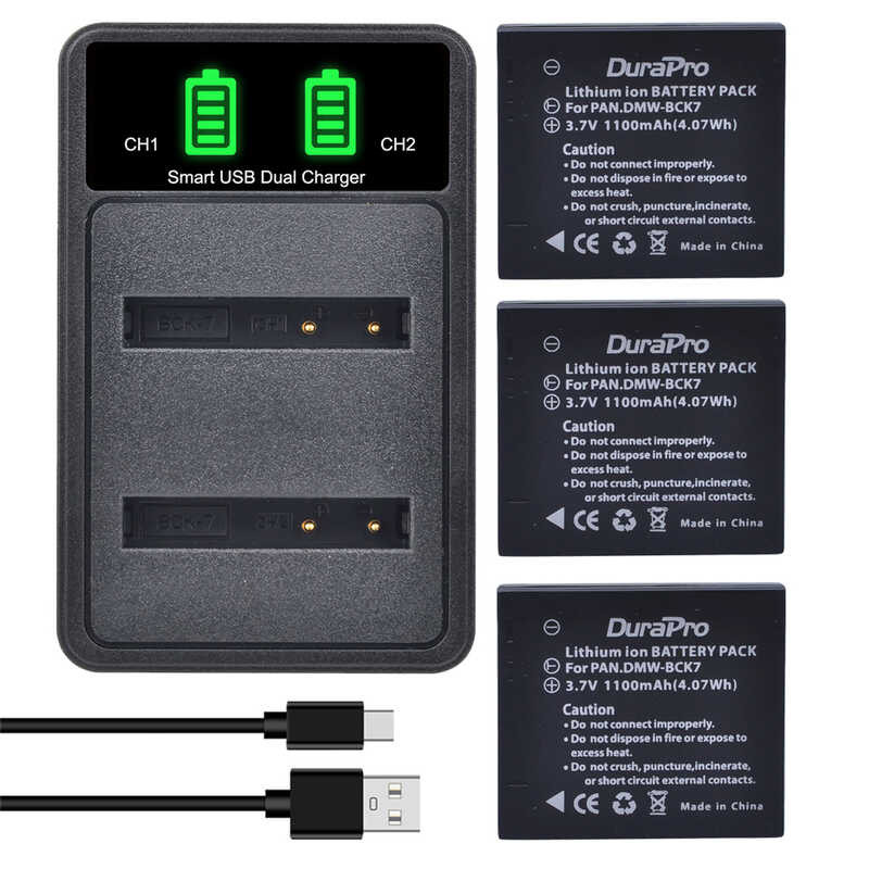 DMW-BCK7 7 NCA-YN101G BCK7 แบตเตอรี่แบบชาร์จไฟได้ + เครื่องชาร์