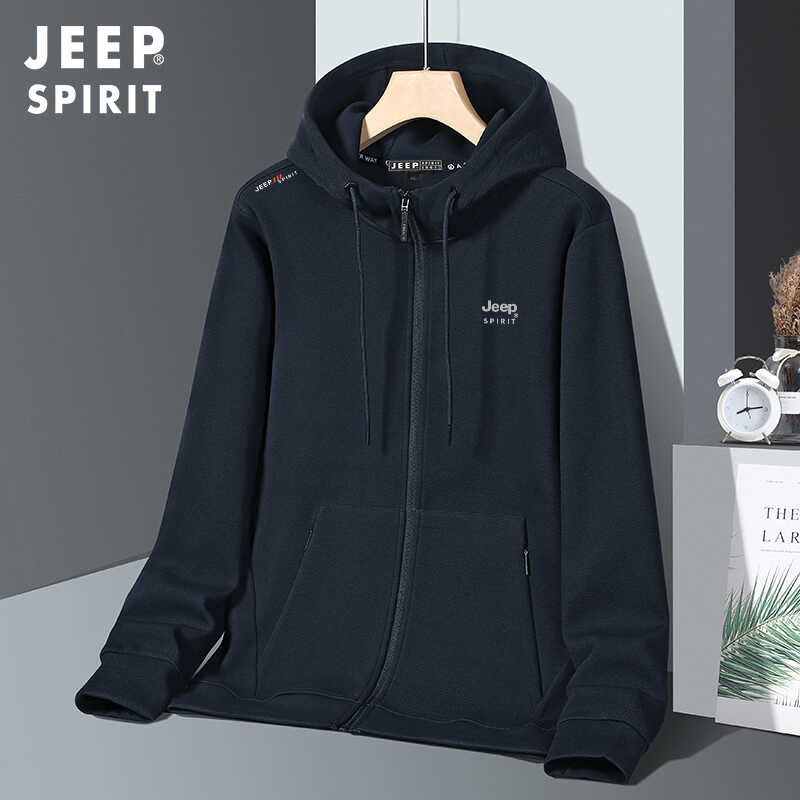 ❤ JEEP SPIRIT เสื้อกันหนาวผู้ชาย แขนยาว คาร์ดิแกน เสื้อ