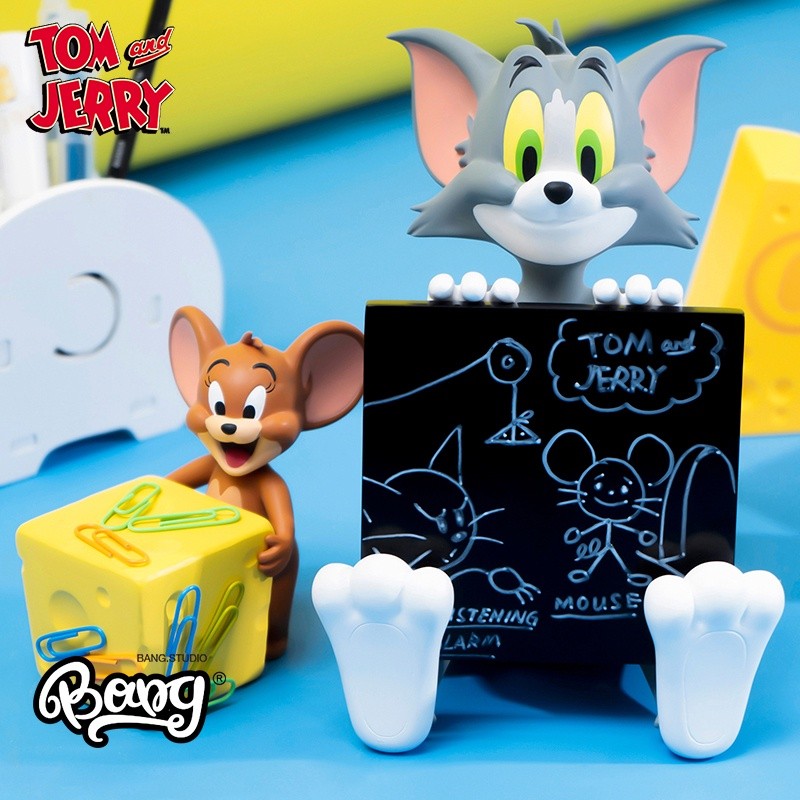 Ins [Bang] SOAP STUDIO ที่วางโน้ต แบบแม่เหล็ก รูปแมว และหนู สําหรับตั้งโต๊ะ