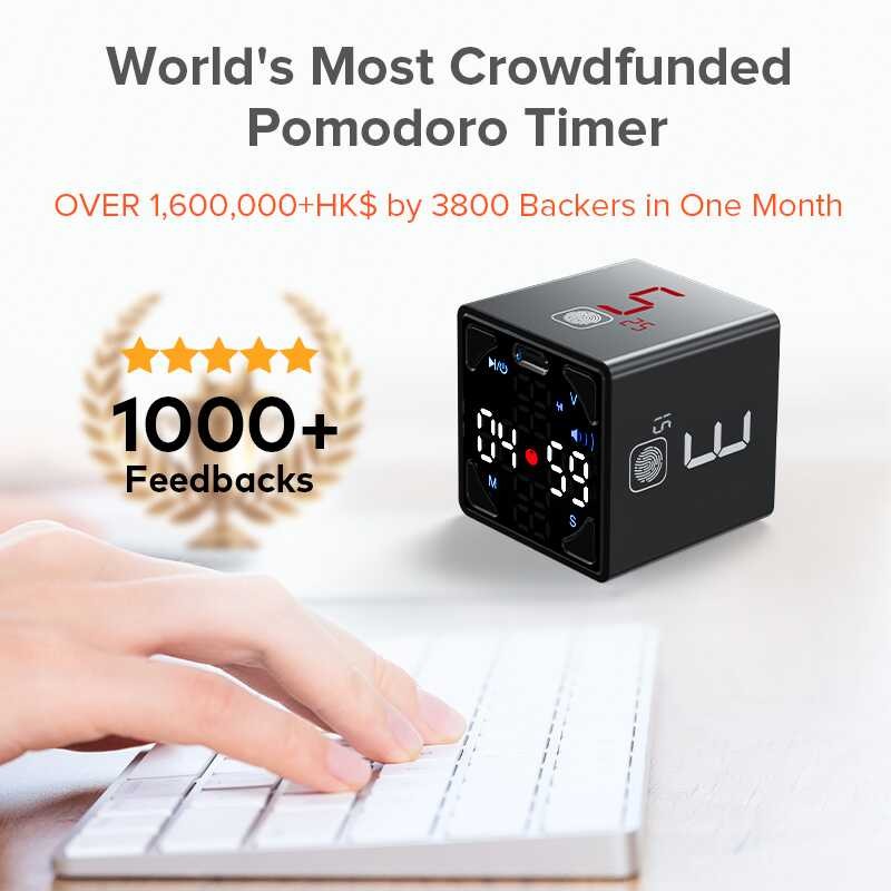 ❥ Ticktime Llano Cube Smart Timer Pomodoro จับเวลาอุปกรณ์ตั้งเวลาการปิ