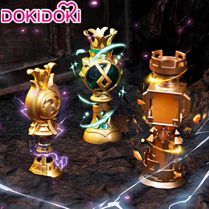 ในสต็อก Venti / Raiden / Zhongli Gnosis Prop เกม Genshin ผลกระทบ Dokidoki Baal ค