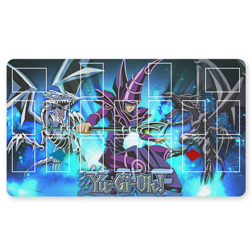 ร้อน - TCG Playmat Blue-eyes Ultimate Dragon Dark Duel Monsters Playmats เข้ากันได้กับ YuGiOh OCG TCG CCG