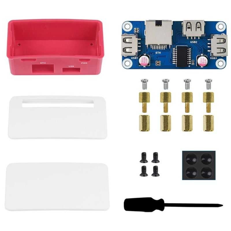 ❤ Poe Ethernet/Usb Box Raspberry Pi Zero/Zero สำหรับ W/ Zero WH รวมถึง Poe/Eth/Usb HUB HAT Boar