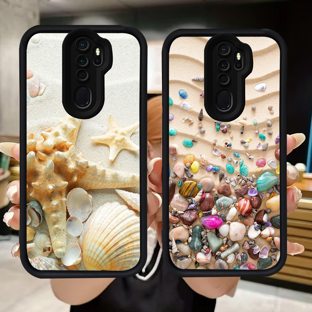 Q34 Beach Shellปลอกอ่อนสําหรับOPPO A39 A9 A83 Reno 2F F11 A37 2Z A5 2020 Pro