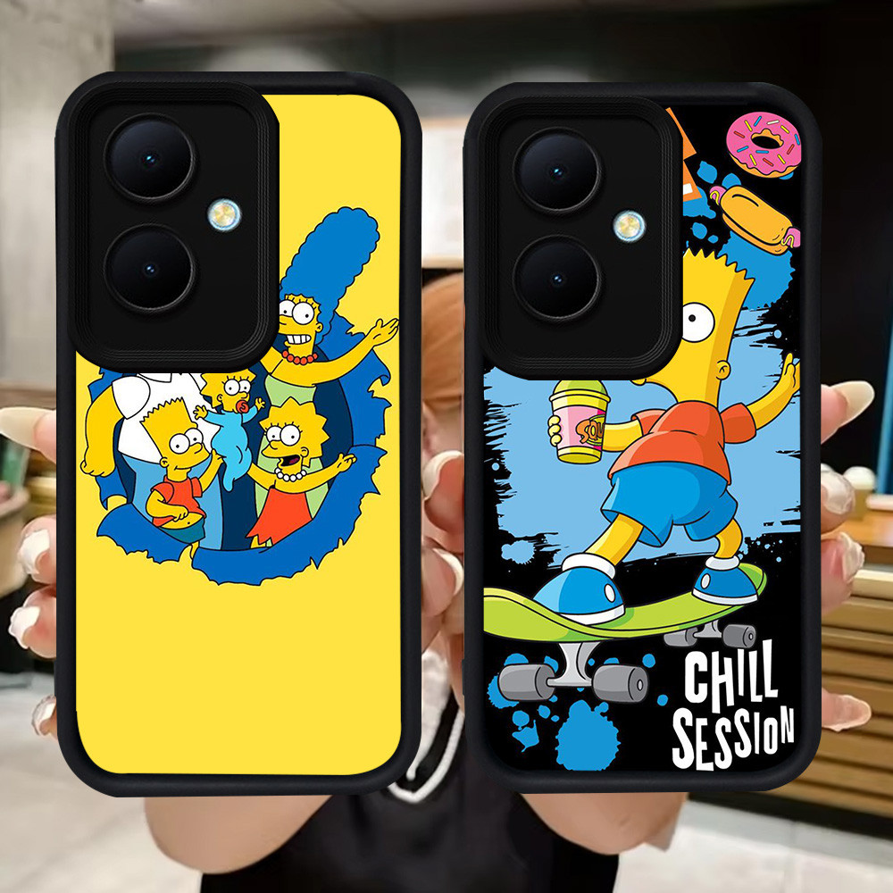 Q76 Simpson soft Casing สําหรับ OPPO Reno 11 8T 13F 11F 10 Pro 5G