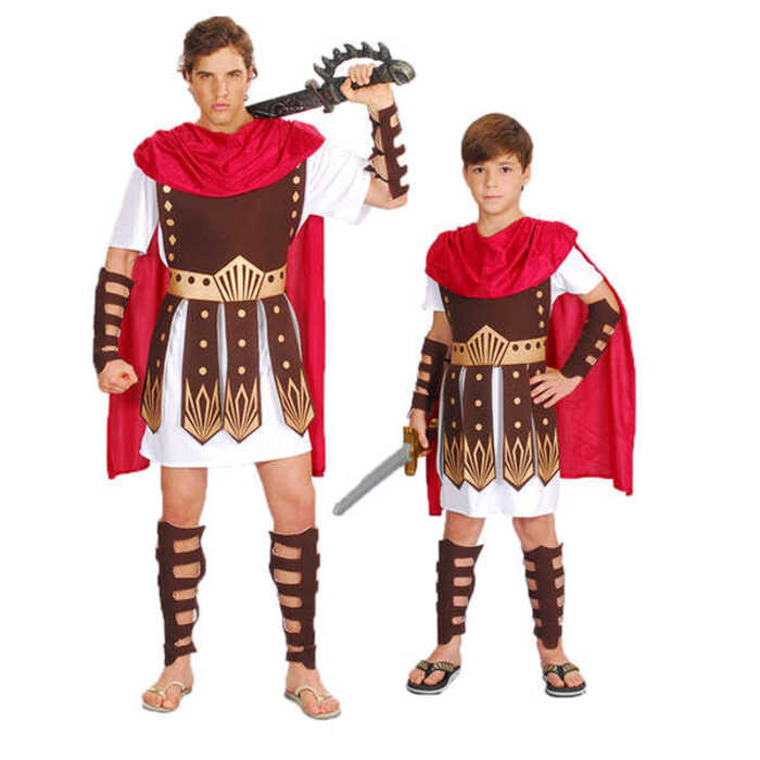 ♔Christmas Performance Costume Adult Men And Women Ancient Roman Samurai Gladiator Spartan Warrior