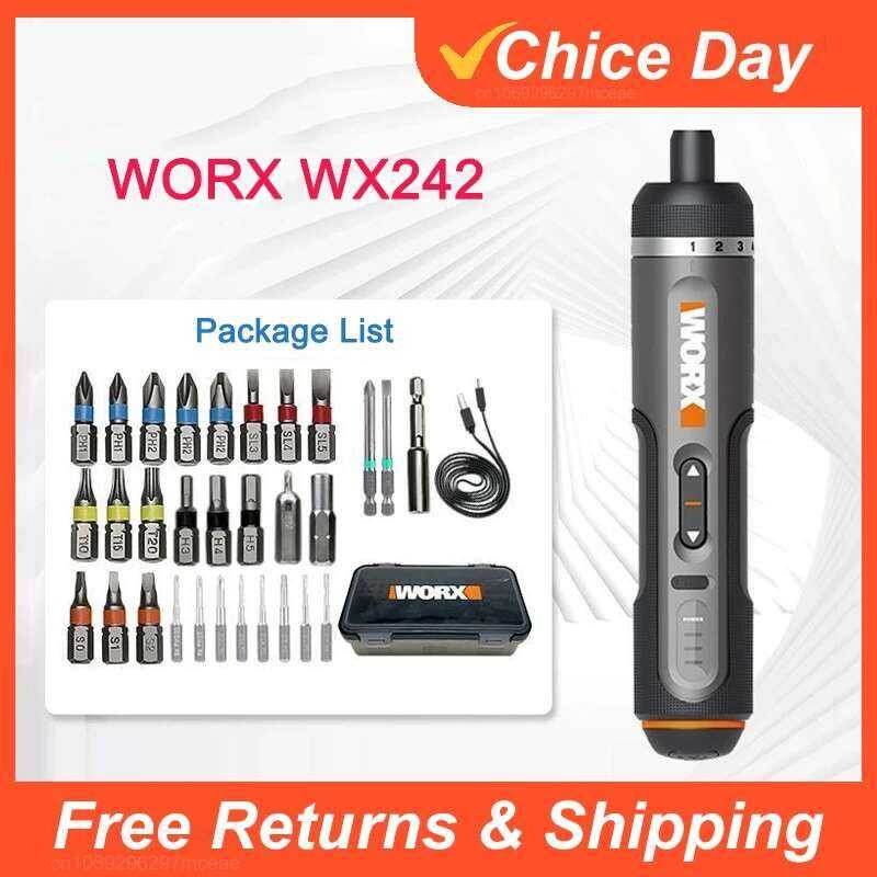 Youpin ชุดไขควงไฟฟ้าขนาดเล็ก Worx 4V WX242 ไขควงไฟฟ้าไร้สายอัจฉริยะ