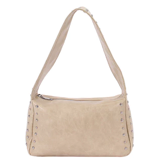 Rivet Fashion ใหม่กระเป๋าสะพายส่วนบุคคลที่ทันสมัยทันสมัย Retro Solid Dumpling Bag Bag Shoulde
