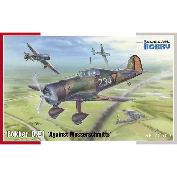 งานอดิเรกพิเศษ SH72500 1/72 เครื่องบินรบ Fokker D.21