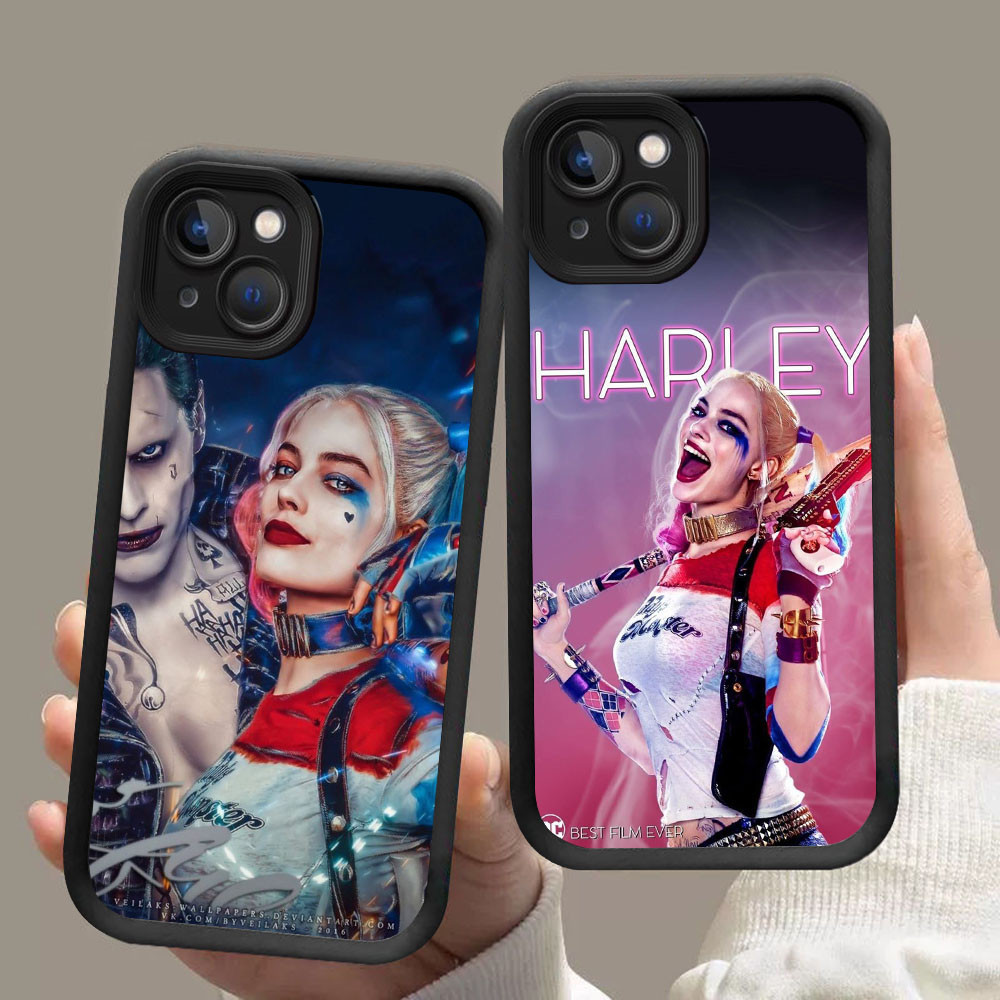 MK-68 Harley Quinn & Joker ปลอกซิลิโคนอ่อนนุ่มสําหรับ iPhone 11 12 Mini 13 Pro Max
