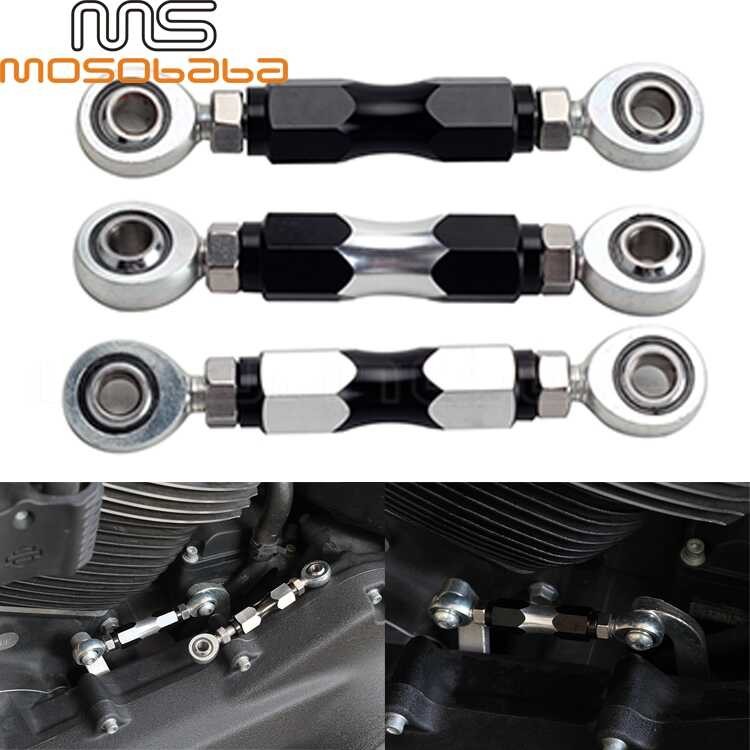 เหมาะสําหรับอุปกรณ์ดัดแปลงรถจักรยานยนต์สแตนเลส CNC ปรับ Shifting Link Harley Soft Tail M8 Dina FXR