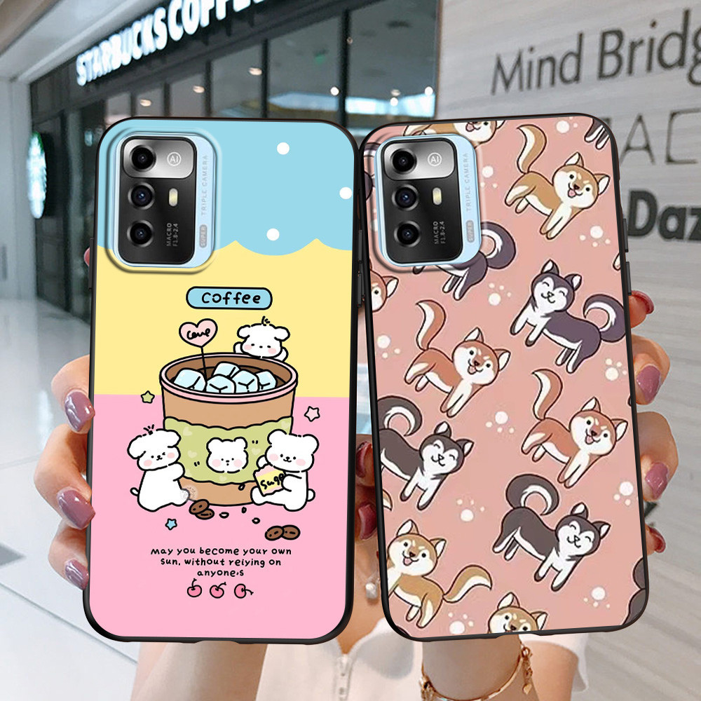 สําหรับ ZTE Blade A72 5G กลับฝาครอบโทรศัพท์ป้องกันซิลิโคนนุ่มสีดํา Tpu MS10176 รูปแบบต่างๆของเคสโทรศัพท์ ราคา ถูกที่สุด ดีลบีเคเค แกลเลอรีภาพที่ 2