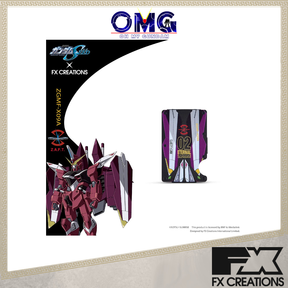 FX Creations ZGMF-X09A Justice Gundam Card Case FXG247-89 Cardholder Men Wallet Card Holders Man Car