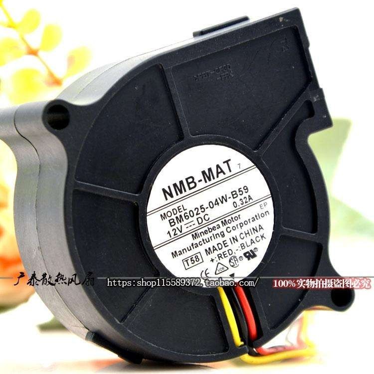 Original NMB BM6025-04W-B59 12V0.32 6025 พัดลมแรงเหวี่ยง Turbo Blower