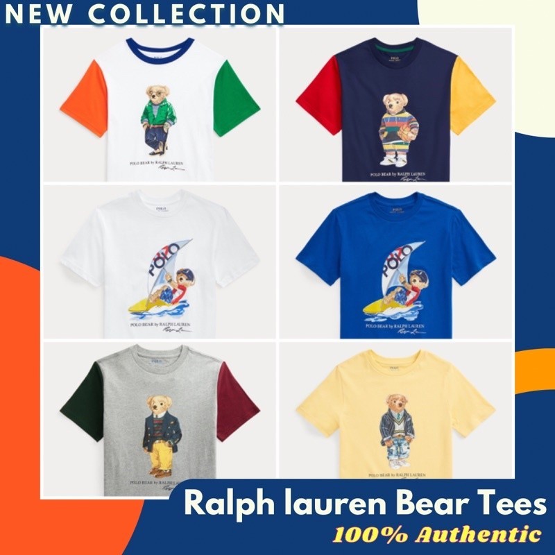 ♞,♘,♙เสื้อยืด Ralph lauren bear หมี 100% Authentic ของแท้