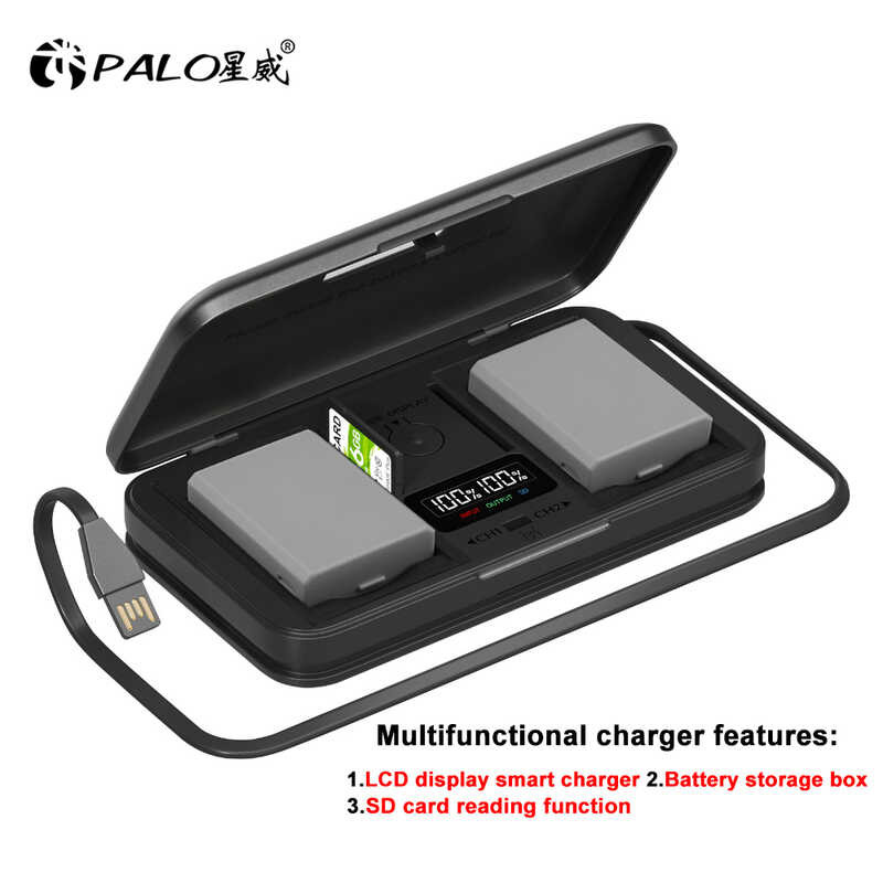 1800mAh f LP-E5 LPE5 Battery+LCD Smart Charger Case for Canon EOS XS, T1i, Rebel XSi, 1000D, 500D