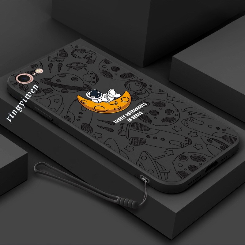 ปลอก Iphone A2275 A2296 A2298 A2783 A2595 A2785 A2782 A2784 Rocket Space Moon-Bound Nasa นักบินอวกาศ