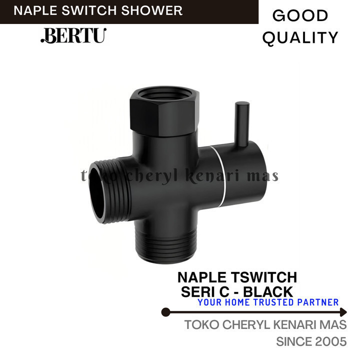 สินค้า STOP Faucet 3 WAY DIVERTER 3/4 1/2 SHOWER Faucet Pole RAIN NAPLE T SWITCH