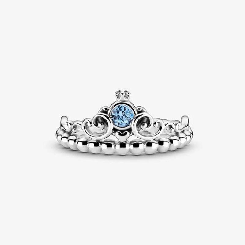 [Liquidation] แหวน Pandora Disney Cinderella Blue Tiara ขนาด 56 (ภาพจริงที่ปลาย)