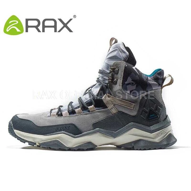 RAX 05F Mens รองเท้าเดินป่ากันน้ำรองเท้าหนังแท้รองเท้