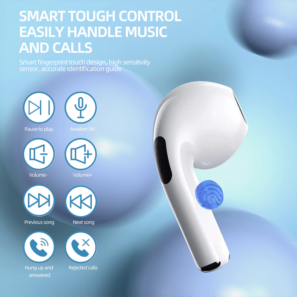 GOOJODOQ หูฟัง TWS Bluetooth ไร้สาย สัมผัสคอนโทรล มีไมค์ thumbnail 7