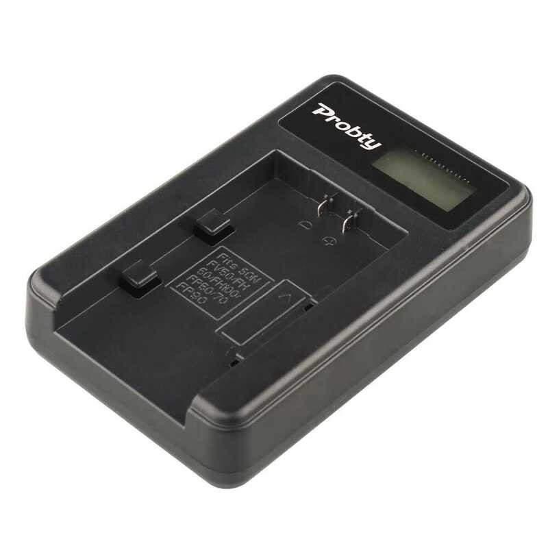 ▥ Np-Fh50 NP Fh50 แบตเตอรี่กล้อง/Lcd Charger สําหรับ Sony A230 A330 A290 A380 A390 Hdr-Tg1e Tg3